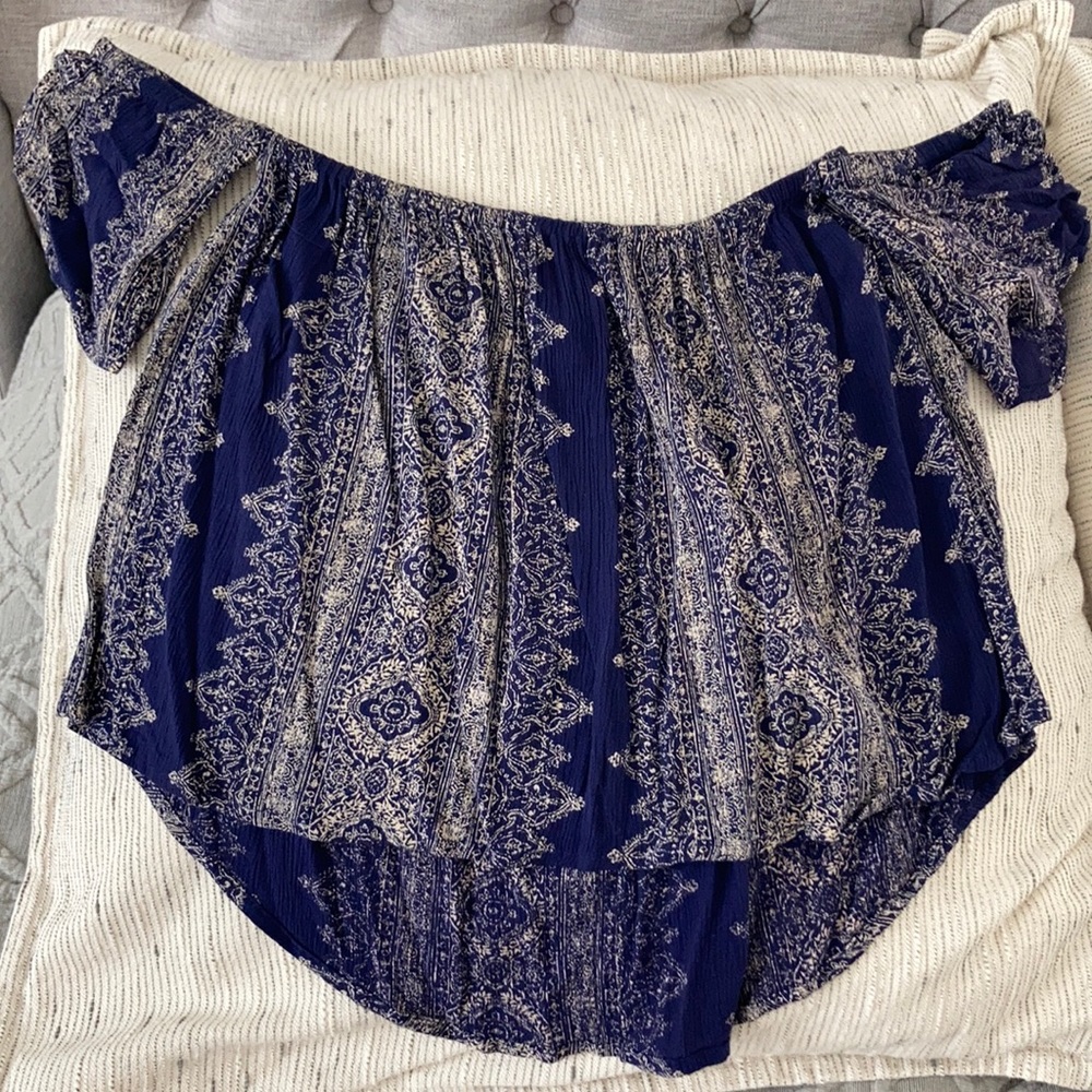 Billabong Navy Crop Top - Medium